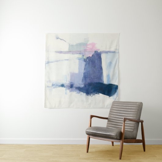 Interlude | Abstract in blauw Wandkleed (In situ)