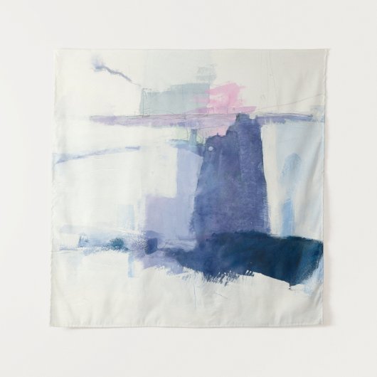 Interlude | Abstract in blauw Wandkleed (Voorkant)