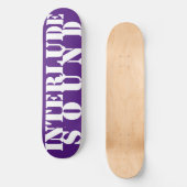 INTERLUDE GELUID 8 1/2" Skateboarddek Persoonlijk Skateboard (Voorkant)