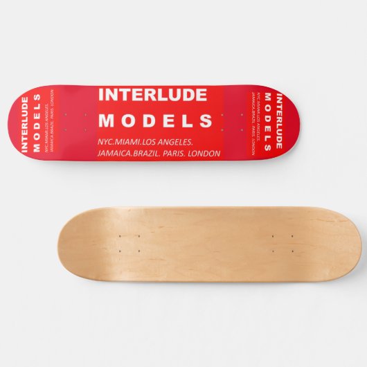 INTERLUDE MODEL SK8 8 1/4 "Skateboard Deck Persoonlijk Skateboard (Horizontaal)