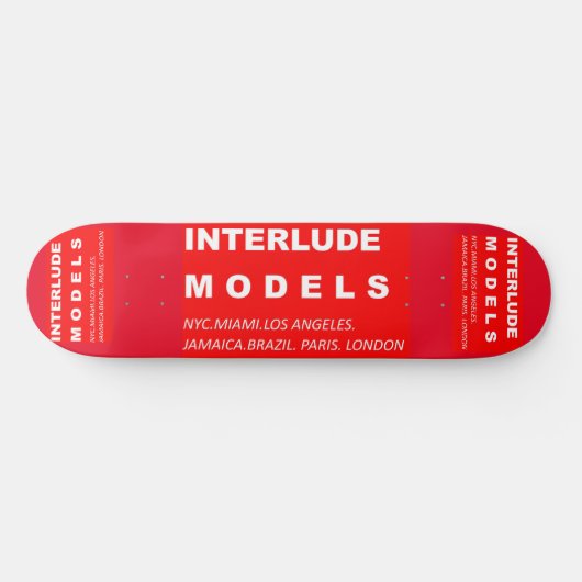 INTERLUDE MODEL SK8 8 1/4 "Skateboard Deck Persoonlijk Skateboard (Horizontaal)