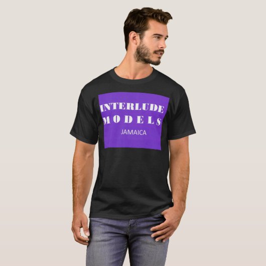 INTERLUDE MODELLEN Basic Donker T-shirt (Voorkant volledig)