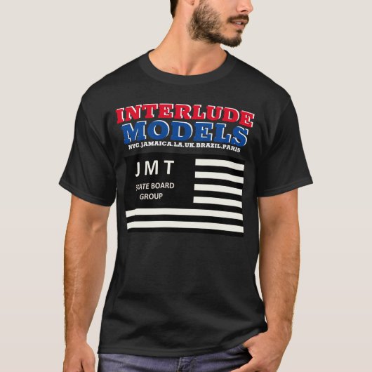 INTERLUDE MODELLEN Basic Donker T-shirt (Voorkant)