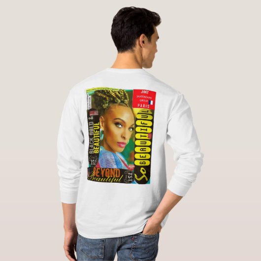 INTERLUDE MODELLEN Basic T-shirt met lange mouwen (Achterkant volledig)