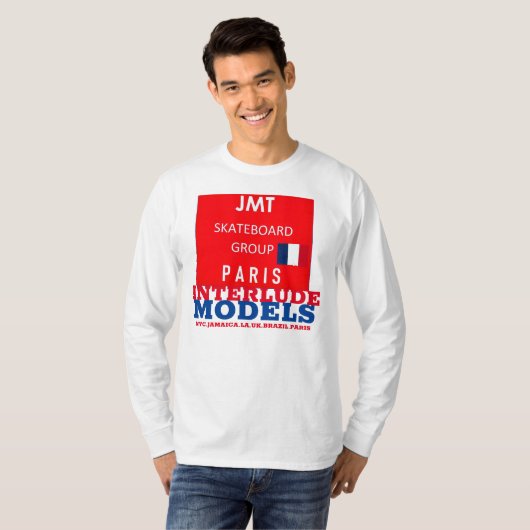INTERLUDE MODELLEN Basic T-shirt met lange mouwen (Voorkant volledig)