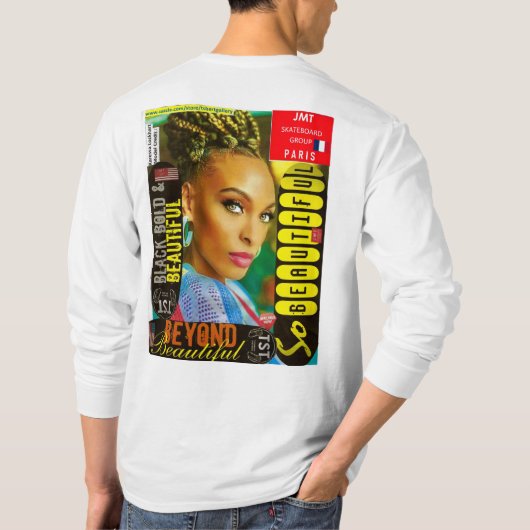 INTERLUDE MODELLEN Basic T-shirt met lange mouwen (Achterkant)