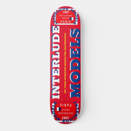 INTERLUDE MODELLEN JMT 8 1/4" Skateboard Deck (Voorkant)