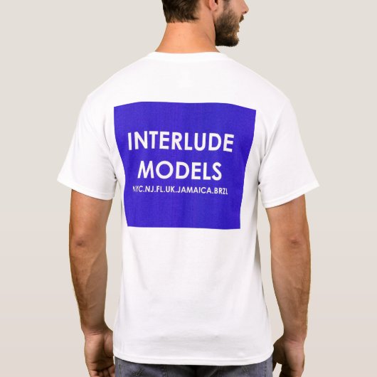 INTERLUDE MODELLEN PARIJS MANNEN T-SHIRT (Achterkant)