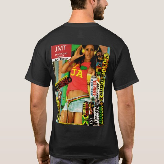 INTERLUDE MODELS Basic Donkere T-Shirt (Achterkant)