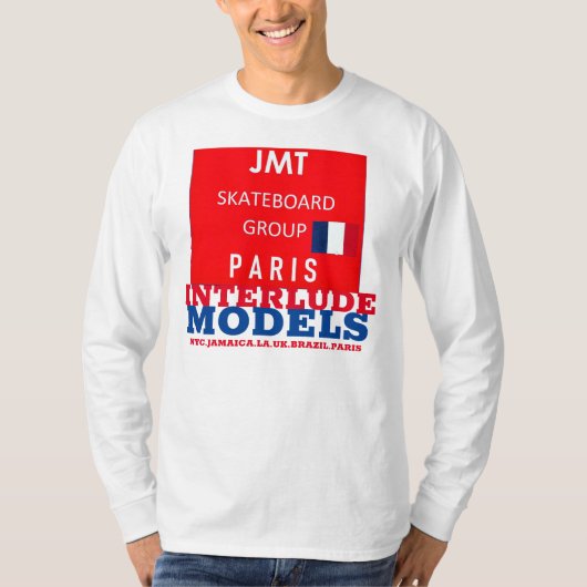 INTERLUDE MODELS Basic T-shirt met lange mouwen (Voorkant)