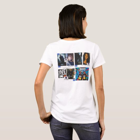 INTERLUDE MODELS Dames Basic T-Shirt (Achterkant volledig)