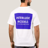 INTERLUDE MODELS PARIS Heren Basic T-shirt (Achterkant)