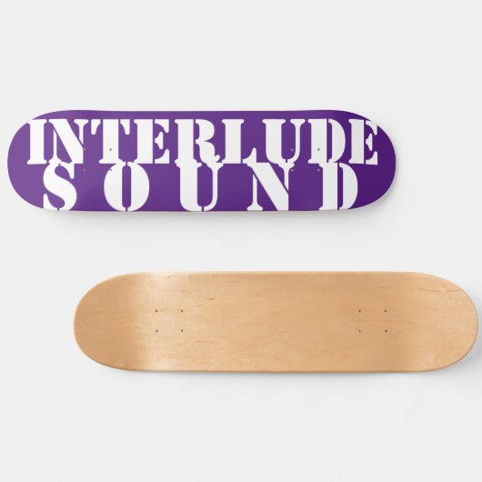 INTERLUDE SOUND 8 1/2" Skateboard Deck (Horizontaal)