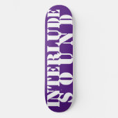 INTERLUDE SOUND 8 1/2" Skateboard Deck (Voorkant)