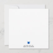 Intermediate Skier Blue Square Note Kaart (Achterkant)