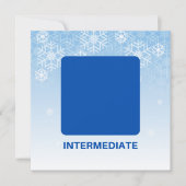 Intermediate Skier Blue Square Note Kaart (Voorkant)