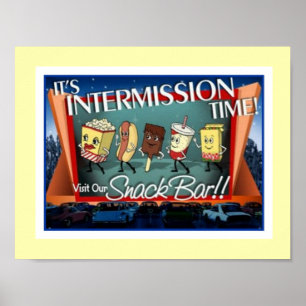 Intermission Snack Bar-Poster Poster