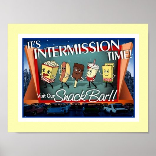 Intermission Snack Bar-Poster Poster (Voorkant)