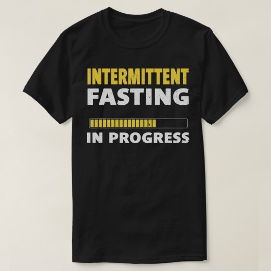 Intermittent Fasting In Progress Ketosis Diet Awar T-shirt (Design voorkant)