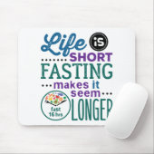 Intermitterend Fasting OMAD Funny Quote Muismat (Met muis)