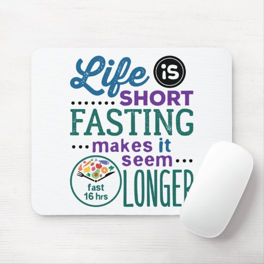 Intermitterend Fasting OMAD Funny Quote Muismat (Met muis)