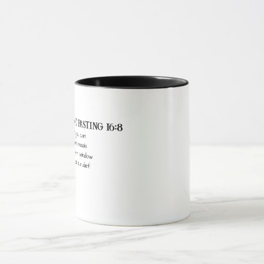 Intermitterend vasten 16:8 mok (Midden)