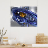 Intern Bliss Abstract Poster (Keuken)