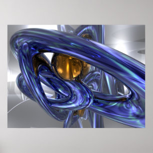 Intern Bliss Abstract Poster