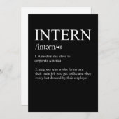 Intern definitie Taakassistent Cadeau Kaart (Voorkant / Achterkant)