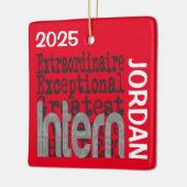 Intern Extraordinaire CUSTOM Keramisch Ornament (Links)