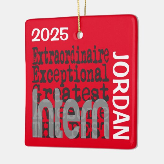 Intern Extraordinaire CUSTOM Keramisch Ornament (Links)