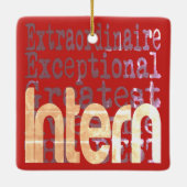 Intern Extraordinaire Keramisch Ornament (Achterkant)