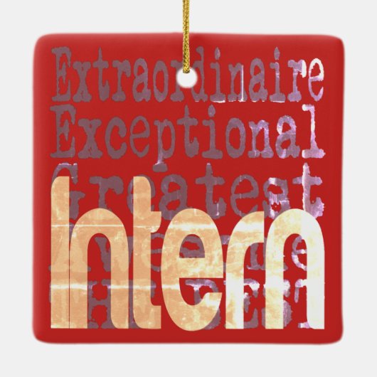 Intern Extraordinaire Keramisch Ornament (Achterkant)