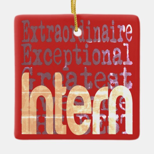 Intern Extraordinaire Keramisch Ornament (Voorkant)