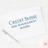 Intern kredietrisicobeheer rechthoekige sticker (Envelop)