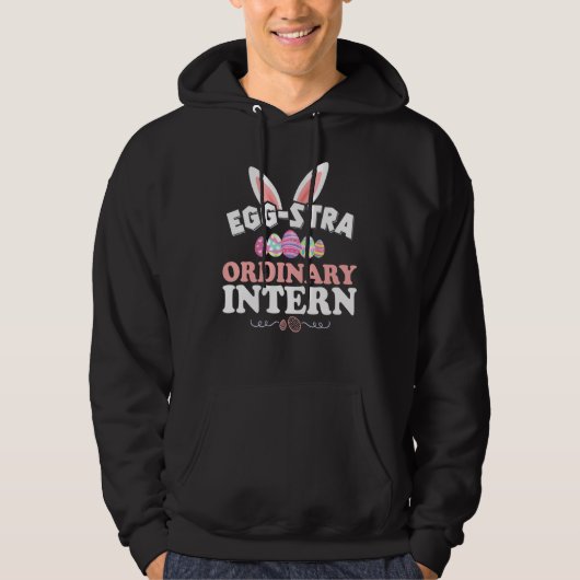 Intern Pasen T-shirt Eggstra Ordinary Intern Cute (Voorkant)