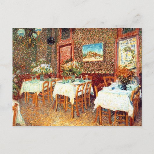 Intern restaurant Vincent van Gogh Briefkaart (Voorkant)