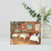 Intern restaurant Vincent van Gogh Briefkaart (Staand voorkant)