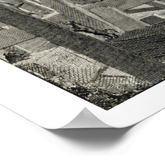 Intern Uitzicht van de vergaderzaal van John Bunya Poster (Hoek)