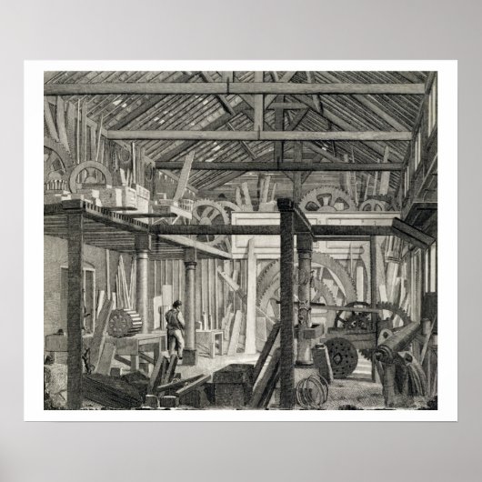 Intern Uitzicht van de vergaderzaal van John Bunya Poster (Voorkant)