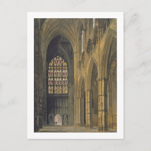 Intern Uitzicht Westminster Abbey Briefkaart (Voorkant)