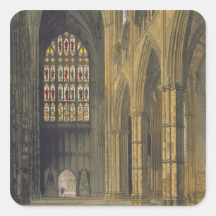 Intern Uitzicht Westminster Abbey Vierkante Sticker