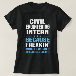 Intern voor civiele techniek t-shirt