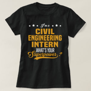Intern voor civiele techniek t-shirt