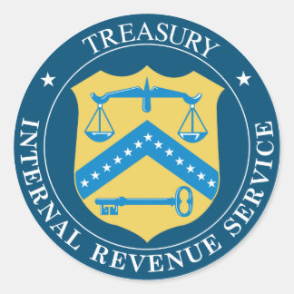 Internal Revenue Service IRS Ronde Sticker