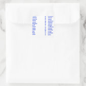 Internationaal Alfabet Vierkante Sticker (Tas)