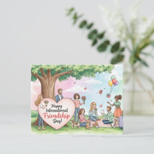 Internationaal Briefkaart op vrijdag (Staand voorkant)