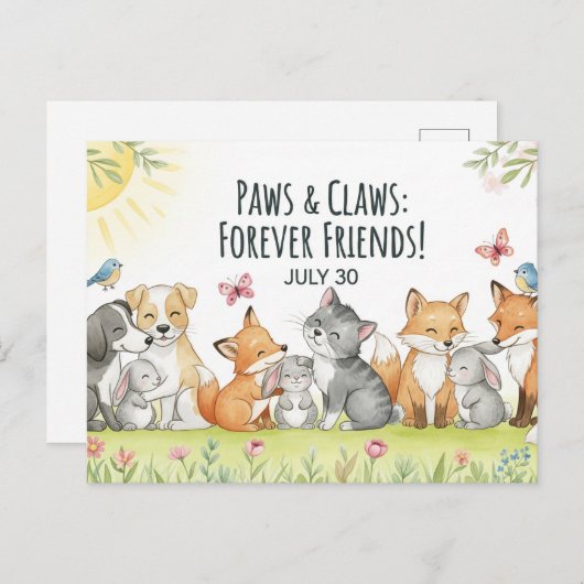 Internationaal Briefkaart op vrijdag (Voorkant / Achterkant)