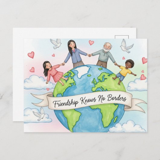 Internationaal Briefkaart op vrijdag (Voorkant / Achterkant)