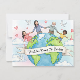 Internationaal Briefkaart op vrijdag